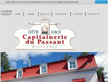 Tablet Screenshot of capitaineriedupassant.com